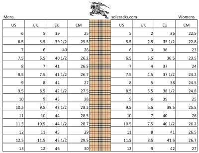 burberry größe 4y|Burberry shoes size chart.